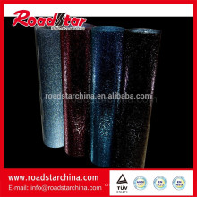 Rolled metallic reflective glitter film